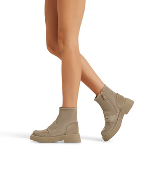 Honey suede ankle boots