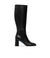 Black nappa leather boots