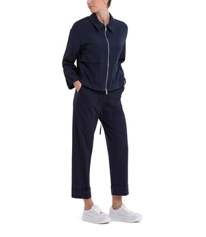 Giacca blu corta